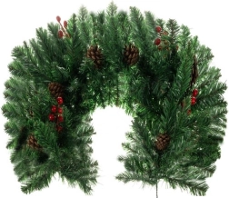 Díszített karácsonyi girland 1m Ruhhy