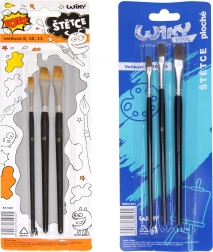 3 darabos lapos ecsetkészlet