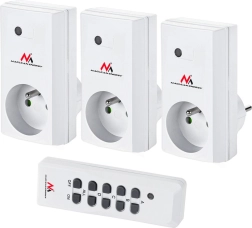 MACLEAN ENERGY beltéri távirányítós konnektor készlet – 3 db, programozható