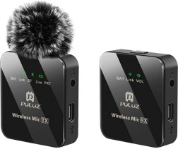 Puluz vezeték nélküli gallérmikrofon 1 TX + 1 RX
