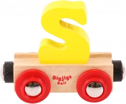 Bigjigs Rail fa vagon – S betű