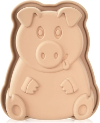 Szilikon sütőforma malac alakban 18 × 14,5 × 4,5 cm