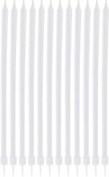 Hosszú fehér tortagyertyák 14,5 cm, 12 db