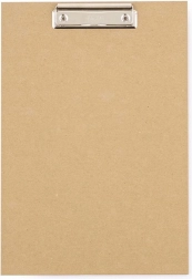 A4 írótábla kraft nature fém klipsszel