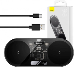 Baseus vezeték nélküli töltő digitális LED kijelzővel, 20W