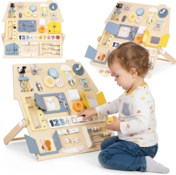 Fa Montessori aktivitástábla házikó XL