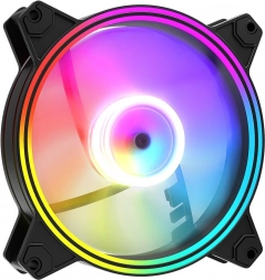 Volcano Apex 120 ARGB Reverse 120 mm ventilátor, fekete