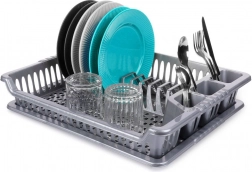 Szürke edényszárító 46 × 37 × 8,5 cm