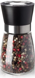 Üveg kézi só- és borsőrlő 13 cm
