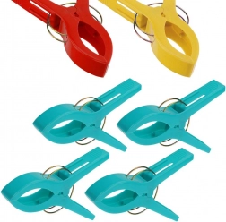 Strandtörölköző-csipeszek, 4 darabos készlet