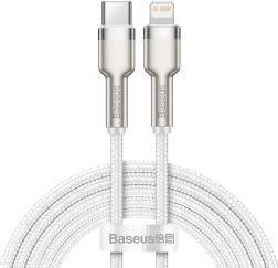 Baseus Cafule USB‑C–Lightning kábel 2 m, PD 20 W, fehér