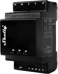 Shelly Pro 4PM relé teljesítményméréssel és Wi-Fi csatlakozással