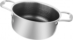 COOKCELL rozsdamentes acél fazék, 20 cm, 2,75 l, tapadásmentes felülettel