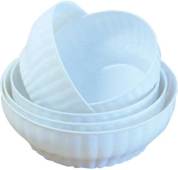 5 darabos dagasztótál készlet, színmix (18–26 cm)