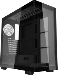 DarkFlash DS900G számítógépház – fekete, középső torony panorámaüveggel