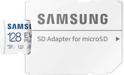Samsung 128GB EVO Plus microSD memória kártya + adapter