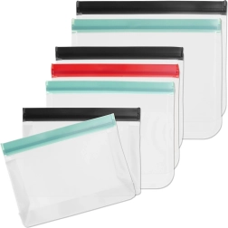 Élelmiszeres zipzáras tasakok készlete 1 l / 1,2 l / 1,6 l, 7 db