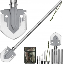 Összecsukható katonai lapát 16 az 1-ben késsel és tűzgyújtóval