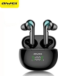 Vezeték nélküli Bluetooth 5.0 TWS AWEI T15P fülhallgató, fekete