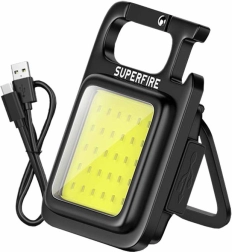 SUPERFIRE MX16 műhelylámpa USB‑C csatlakozóval és 4 móddal