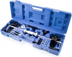 Kerékcsapágy- és agycsapágy-lehúzó ütőkalapáccsal, kofferben