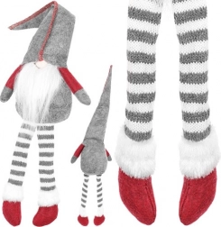 Ülő manó textil dekoráció 50 cm – Szürke