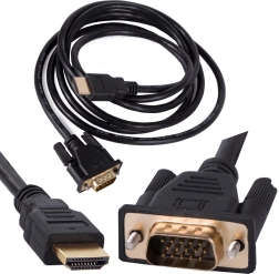 VGA–HDMI kábel 2 méter aranyozott csatlakozókkal