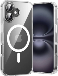 Átlátszó Vention tok iPhone 16-hoz MagSafe-fel