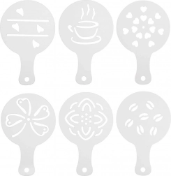 Sablonkészlet kávéhoz és desszertekhez, 6 db