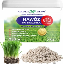 Többkomponensű gyepműtrágya NPK 20-8-10, granulátum 5 kg