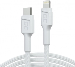 PowerStream USB‑C – Lightning kábel 1 m, MFI, PD, fehér