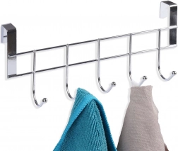 ORION ajtóra akasztható törölközőtartó, króm, 5 akasztó
