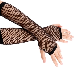 Hosszú hálós, ujjatlan kesztyű