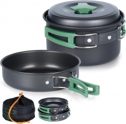 Alumínium túrakészlet edényekkel, 2 részes, 500/900 ml