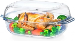 Hőálló üveg tepsik fedővel 3,1 + 2,6 l VILDE