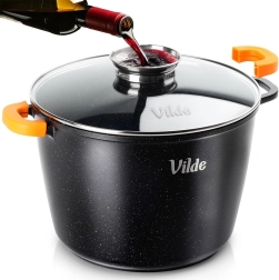 Gránit lábas üvegfedővel TERRUNA AROMA 28 cm, 9,7 l