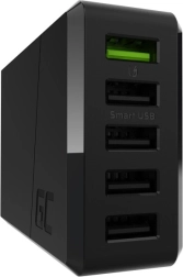 Hálózati töltő GREENCELL ChargeSource 5, 52 W, 5× USB gyors töltéssel