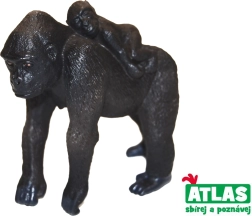 Gorilla és kölyök 7 cm