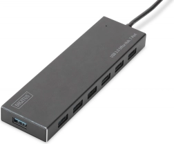 USB 3.0 hub 7portos, alumínium