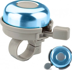 Fém kerékpárcsengő kormányra – hangos klasszikus, kék