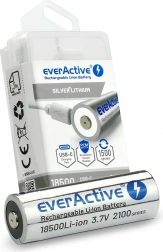 EverActive 18500 Li-ion 3,7V 2100 mAh USB-C újratölthető akkumulátor