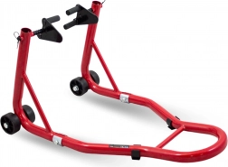 Motorkerékpár első emelőállvány 250 kg piros acél, állítható