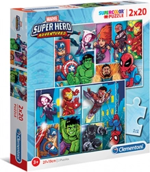 Puzzle Clementoni Marvel Szuperhősök 2x20 darab