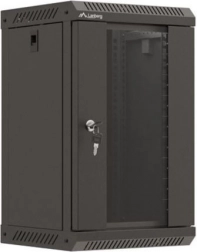 Fali rack szekrény 9U 300x300 fekete