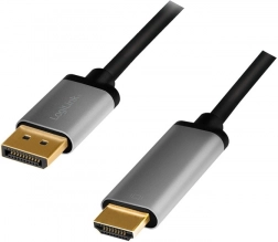 DisplayPort–HDMI kábel 4K/60 Hz, 2 m, alumínium kivitel