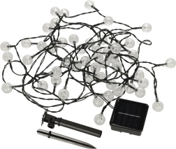 Napelemes kerti LED lámpák kerek forma 7m meleg fehér