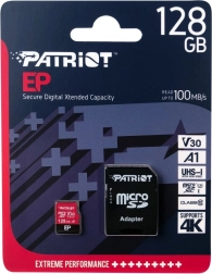 MicroSD kártya 128GB V30 Patriot EP A1