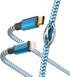 1,5 m-es USB-C–Lightning töltőkábel, kék