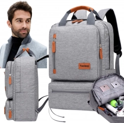 Diák iskolai hátizsák világosszürke