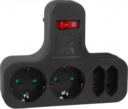 Maclean Energy négyszeres elektromos aljzat kapcsolóval